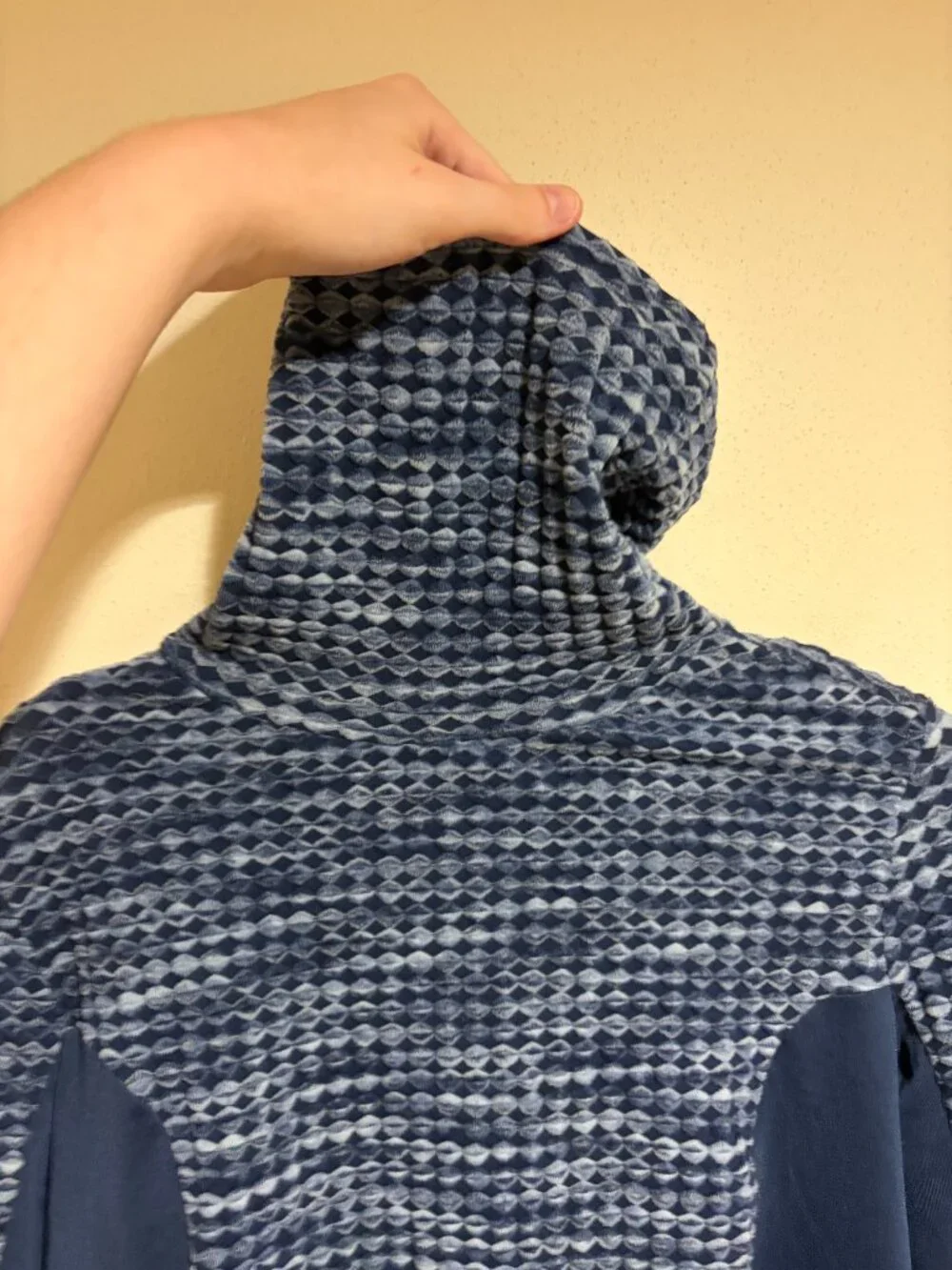 Nike Pro Hyperwarm Training Pullover Turtleneck Top Navy Blue